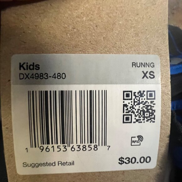 Nike Kid's Dri-Fit Standard Fit‎ Running Shorts,  Size XS, Blue/Black Camo - Picture 7 of 9